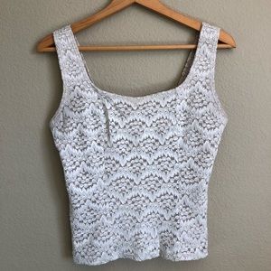 Fancy lace tank top
